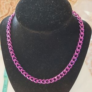 New Elegant Purple Chain Necklace